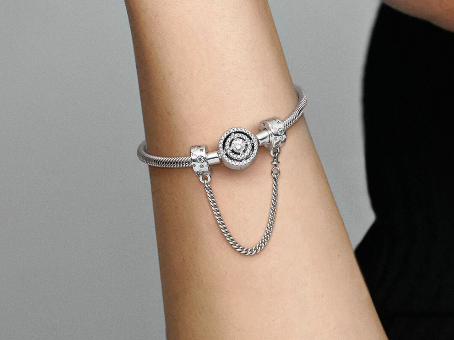 Galaxy Star Cluster Safety Chain Charm