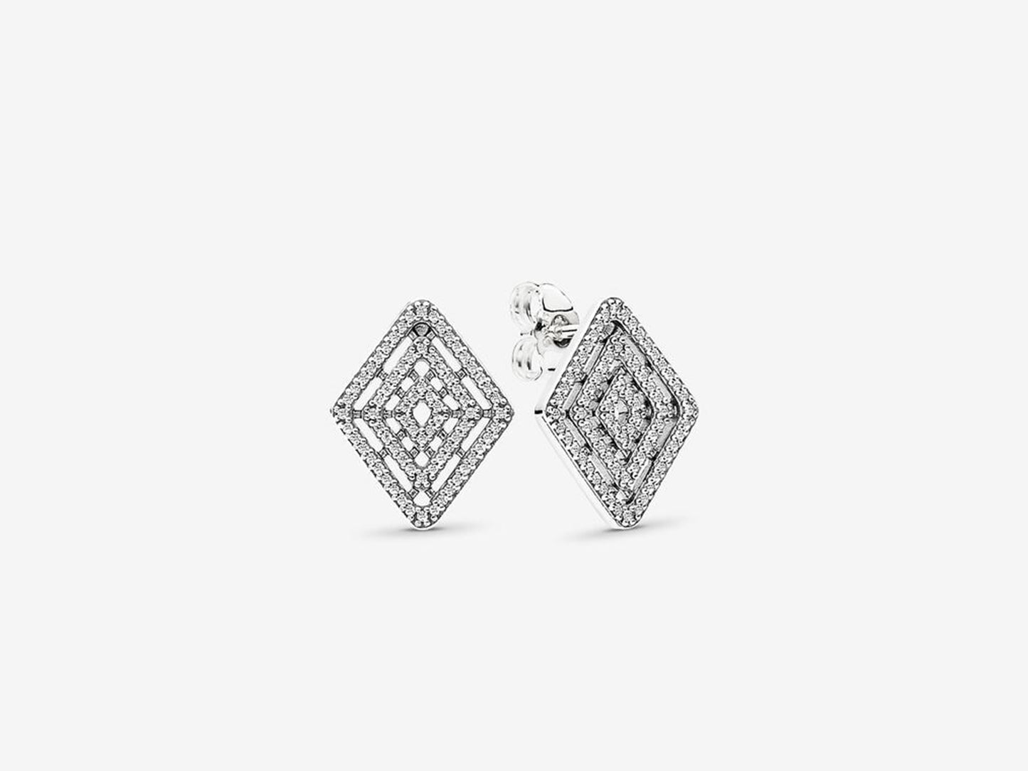 Geometric Radiance Stud Earrings