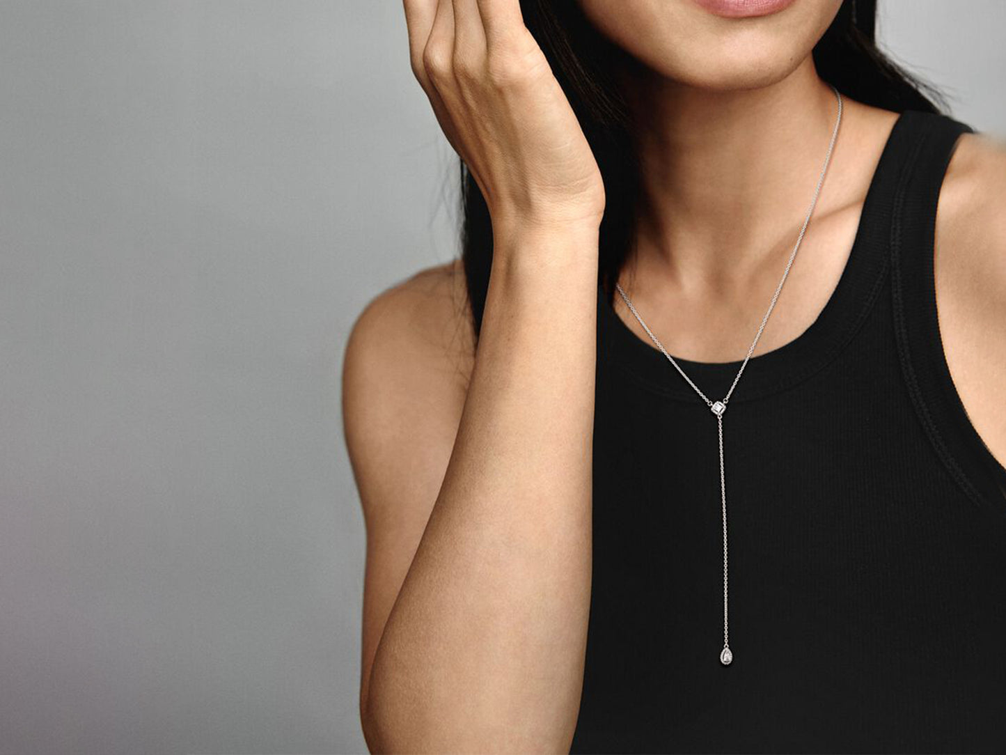 Geometric Y-Necklace Charm
