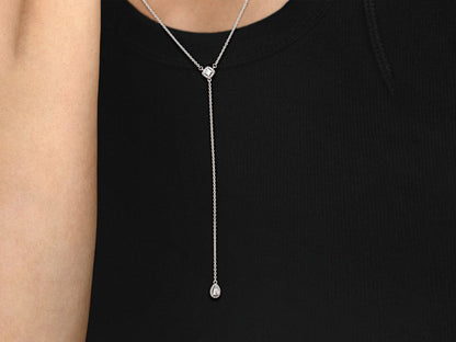 Geometric Y-Necklace Charm