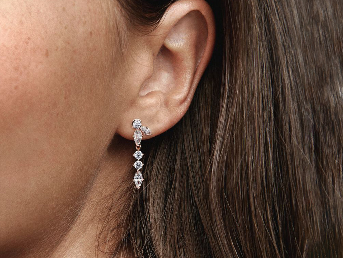 Sparkling Herbarium Cluster Drop Earrings