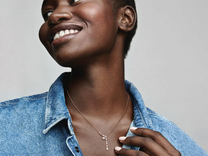 Sparkling Herbarium Cluster Drop Collier Necklace