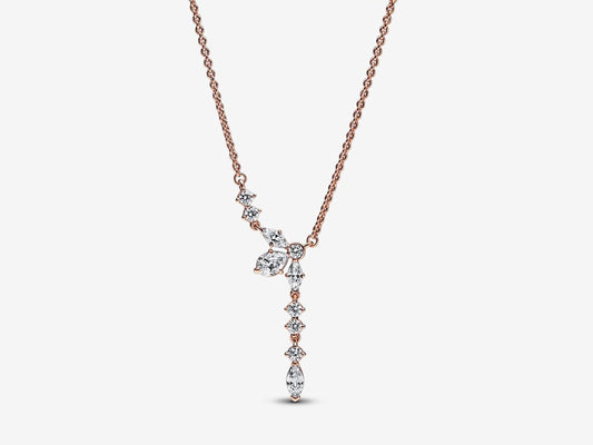 Sparkling Herbarium Cluster Drop Collier Necklace