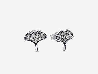 Ginkgo Elegance Stud Earrings