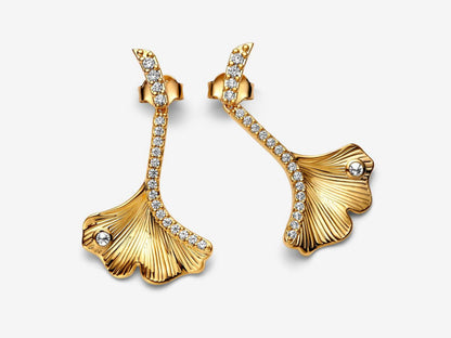 Ginkgo Whirl Earrings
