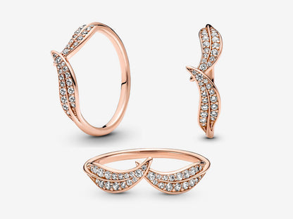 Sparkling Leaves Ring