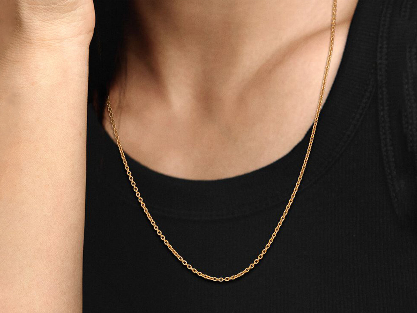 Gold-Plated Anchor Chain Charm