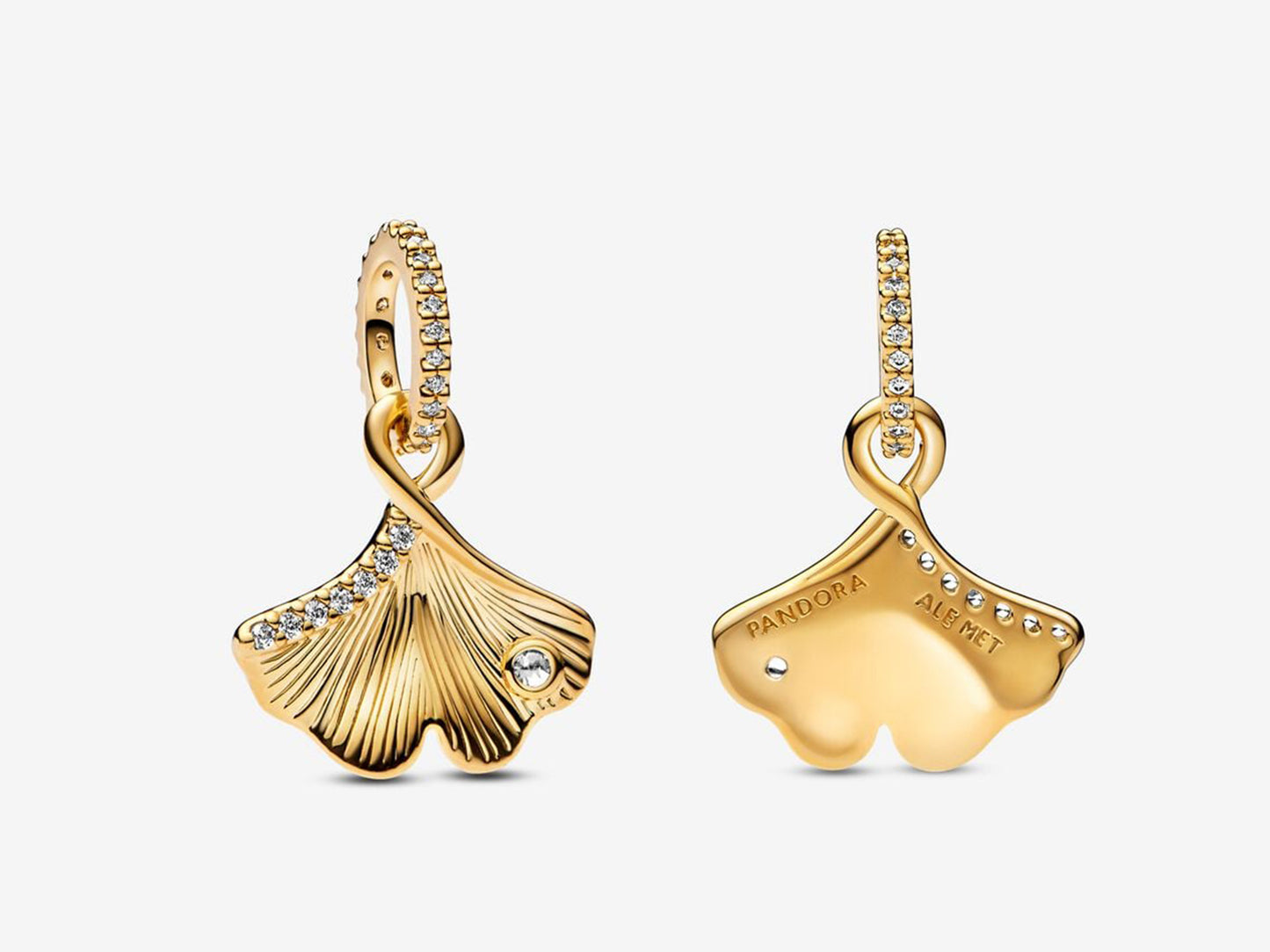 Gold-Plated Ginkgo Charm