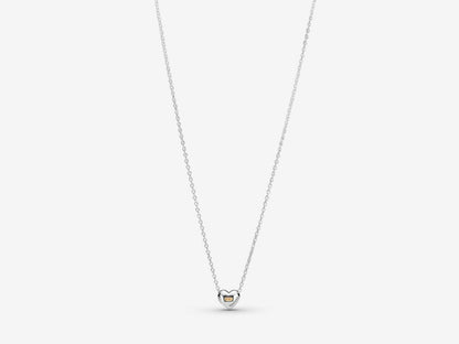 Gold Dome Heart Pendant