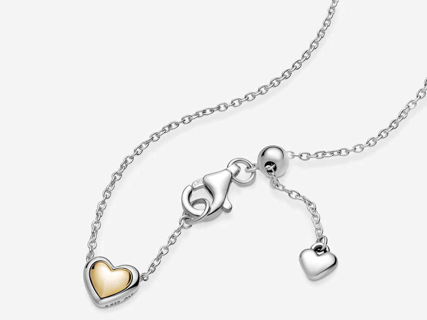 Gold Dome Heart Pendant