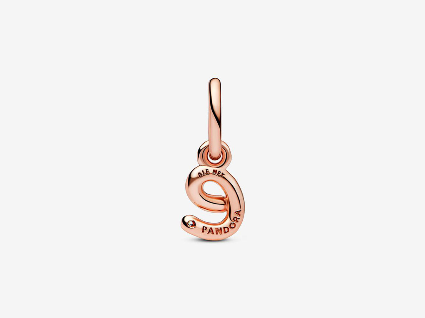 Letter E Script Alphabet Dangle Charm