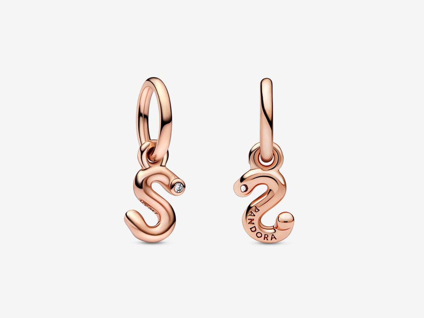 Letter S Script Alphabet Dangle Charm