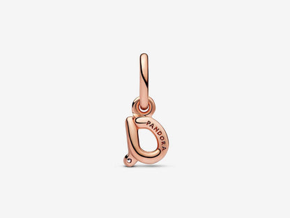 Letter A Script Alphabet Dangle Charm