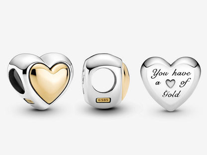 Golden Heart Charm