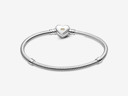 Golden Heart Clasp Bracelet