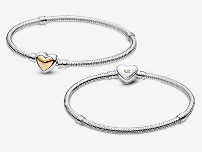 Golden Heart Clasp Bracelet