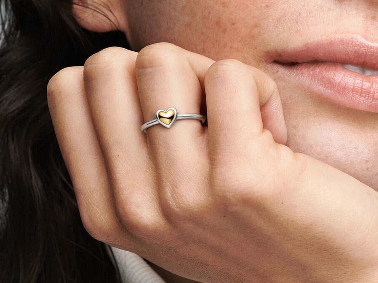 Golden Heart Elegance Ring