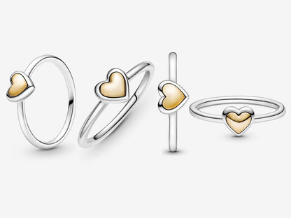 Golden Heart Elegance Ring