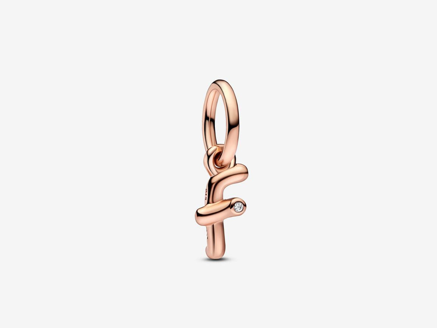 Letter F Script Alphabet Dangle Charm