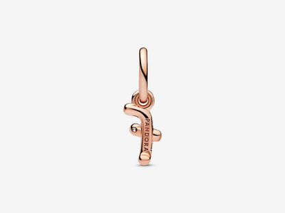 Letter F Script Alphabet Dangle Charm