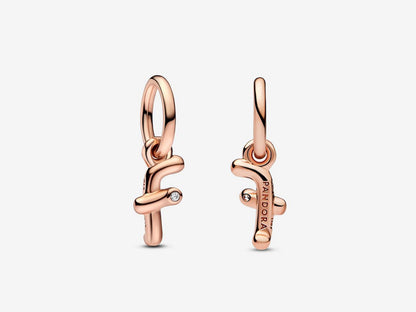 Letter F Script Alphabet Dangle Charm