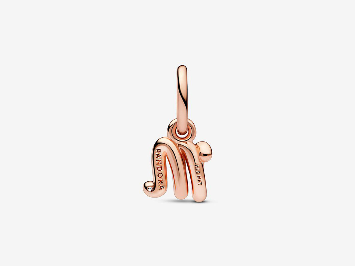 Letter M Script Alphabet Dangle Charm
