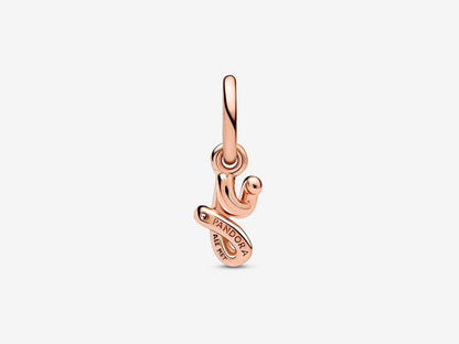 Letter Y Script Alphabet Dangle Charm