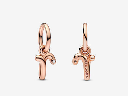 Letter R Script Alphabet Dangle Charm