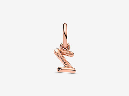 Letter Z Script Alphabet Dangle Charm