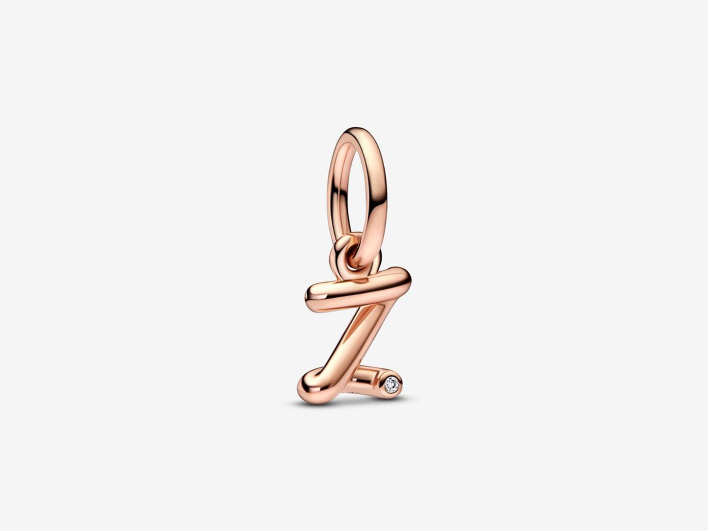Letter Z Script Alphabet Dangle Charm