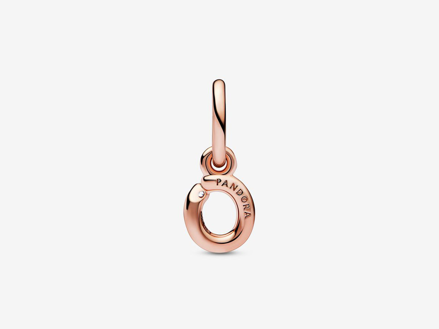 Letter O Script Alphabet Dangle Charm