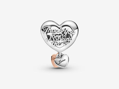 Thank You Mum Heart Charm