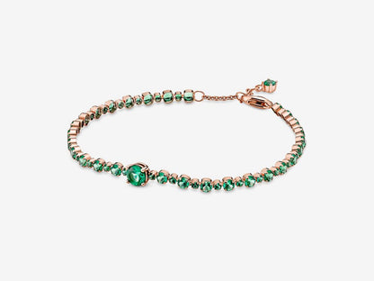 Emerald Gem Tennis Charm