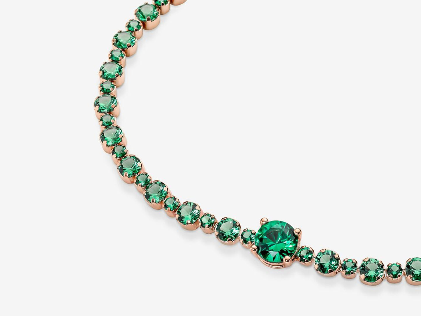 Emerald Gem Tennis Charm