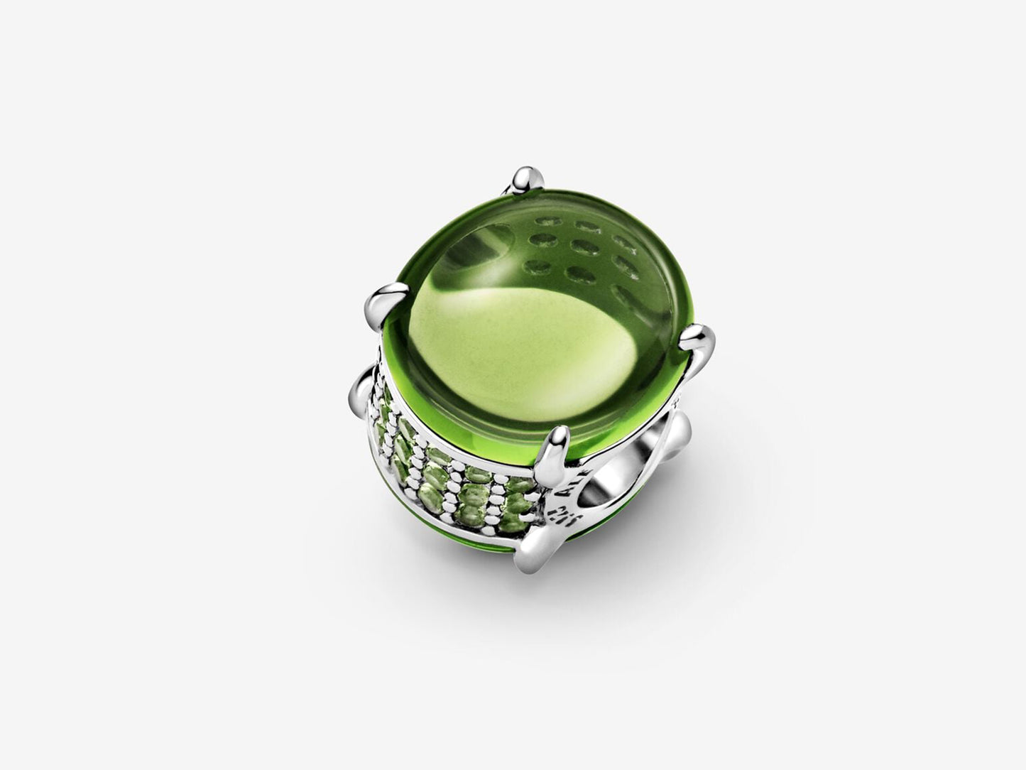 Green Oval Gem Charm