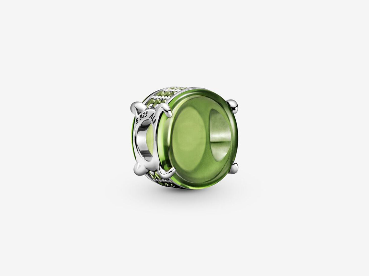 Green Oval Gem Charm