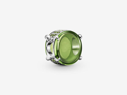 Green Oval Gem Charm