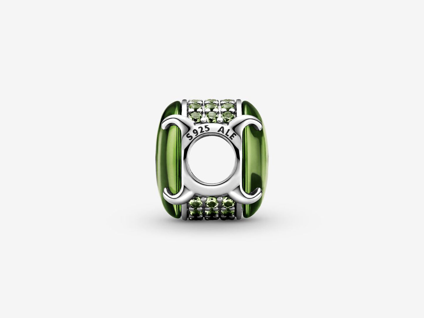 Green Oval Gem Charm