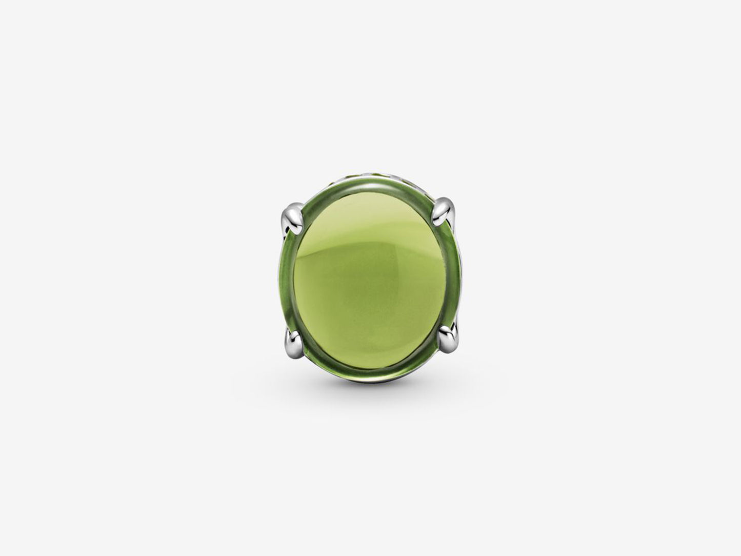 Green Oval Gem Charm