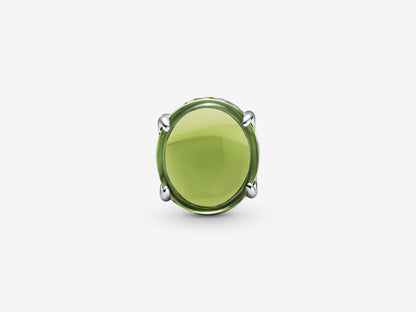 Green Oval Gem Charm