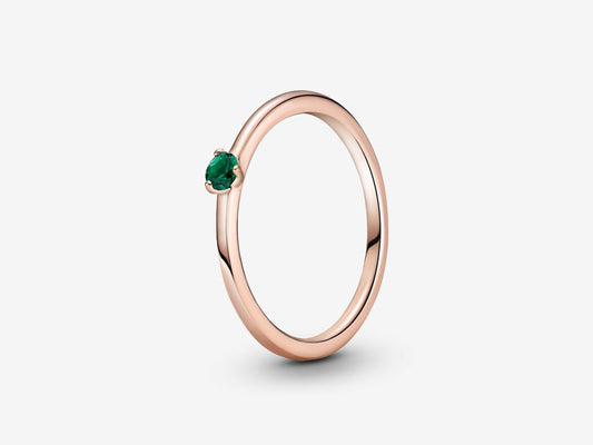 Green Radiance Single Stone Ring