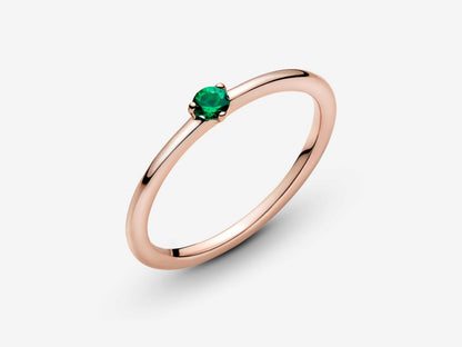 Green Radiance Single Stone Ring