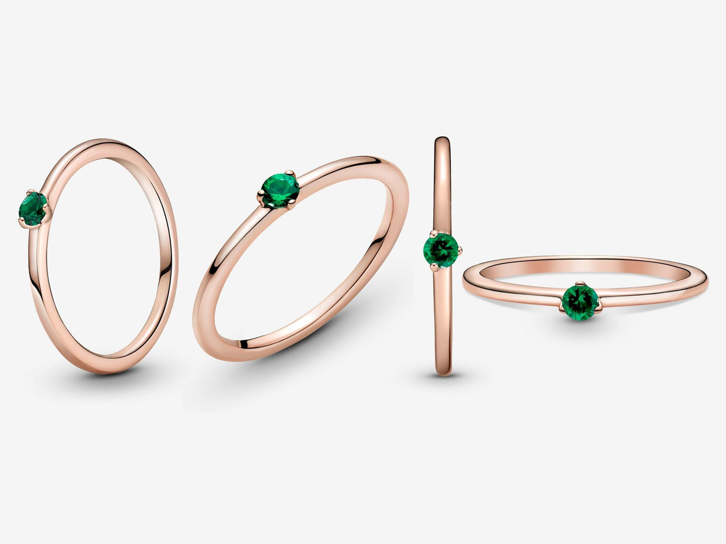 Green Radiance Single Stone Ring