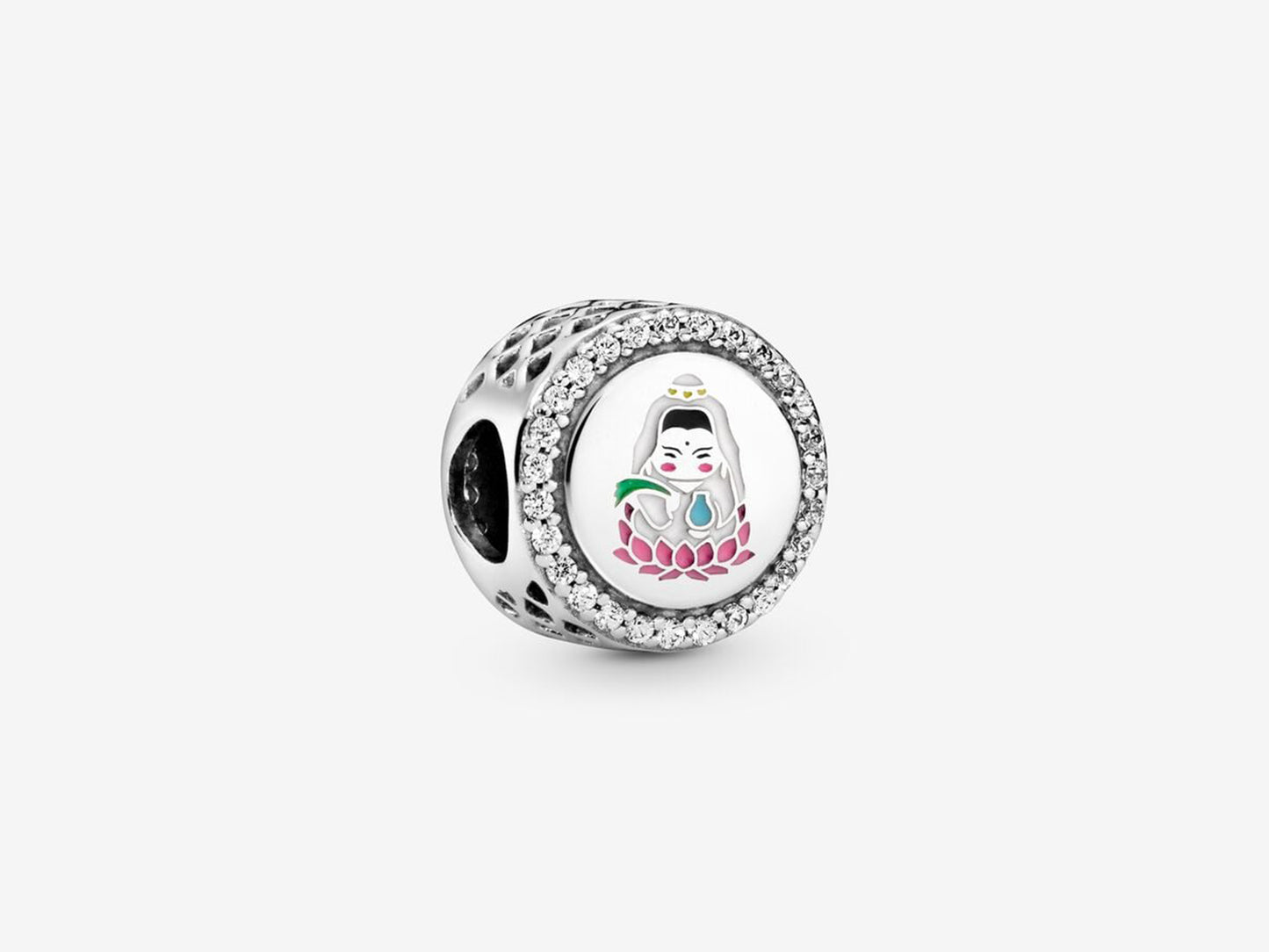 Guanyin Silver Charm