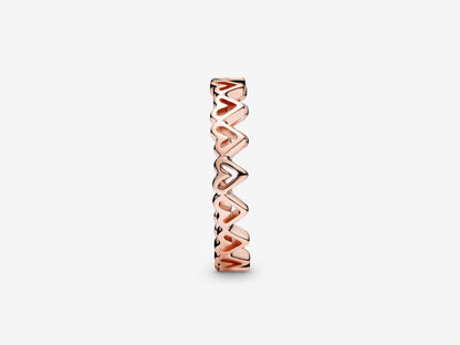 Hand-Drawn Heartstack Ring