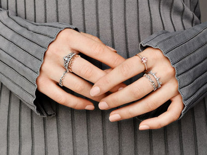 Freehand Hearts Ring
