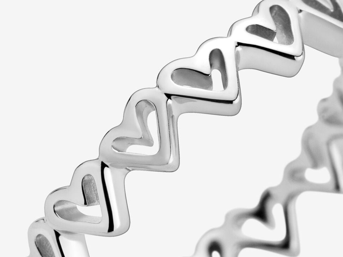 Freehand Hearts Ring