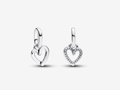 Freehand Heart Mini Dangle Charm