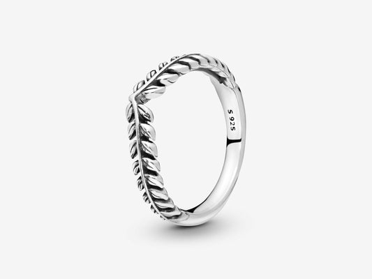 Wheat Grains Wishbone Ring