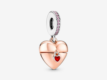 Heart-Shaped Confession Locket Charm